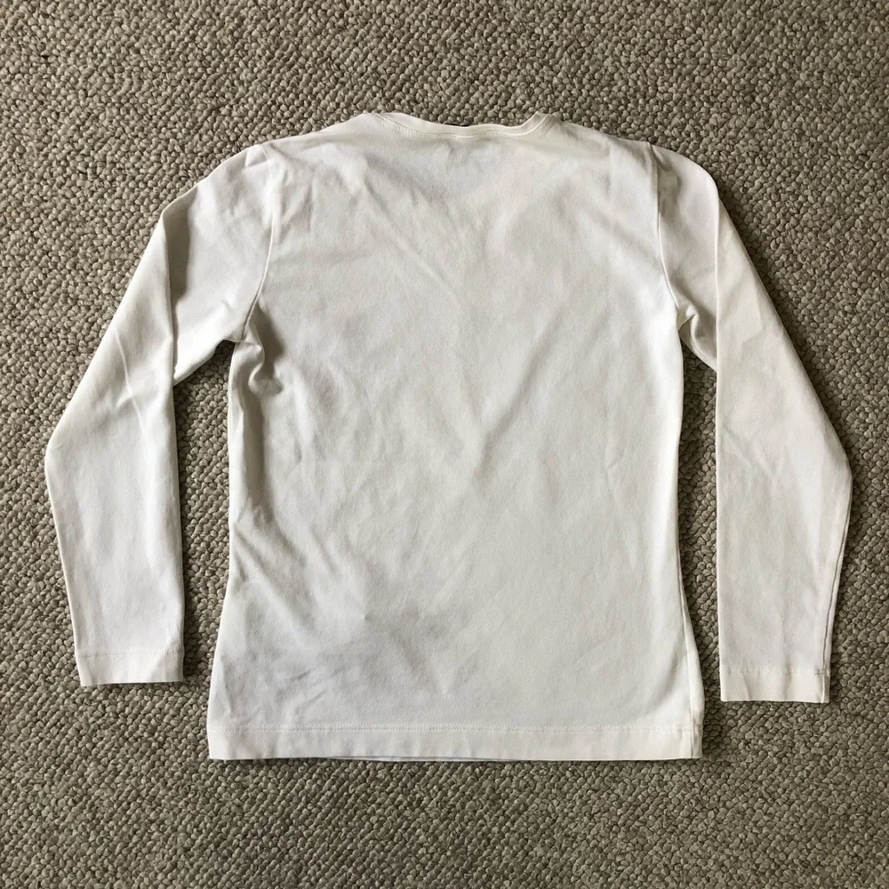 MonnaLisa Girl’s Embellished Tom & Jerry Long Sleeve White Tee